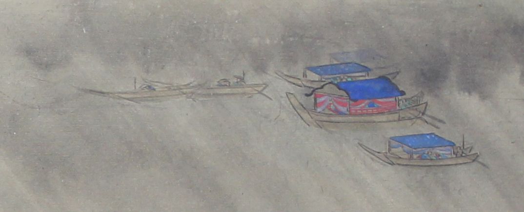 御下向之図　地（部分）