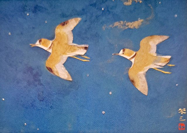 「 春潮 」　加藤栄三　作