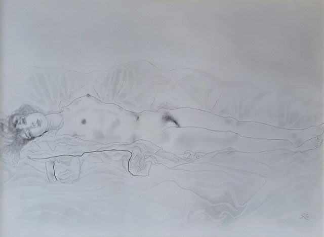 「 裸婦素描 」　加山又造　作