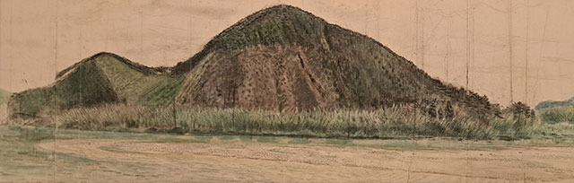 「 月響（素描） 」　加藤栄三　作