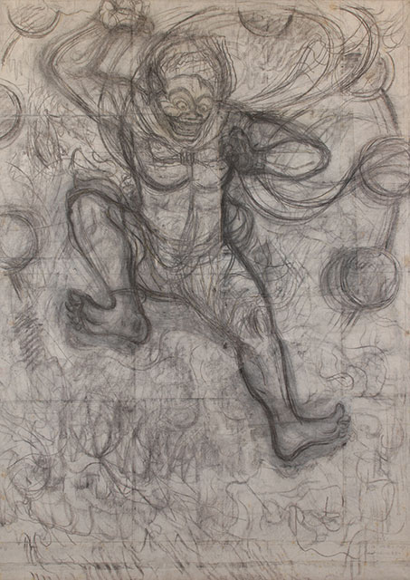 「 雷神（大下絵） 」　加藤栄三　作