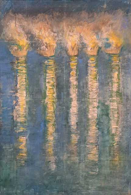 「 涼（大下絵） 」　加藤栄三　作