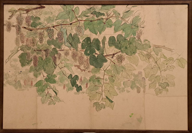 「 葡萄（素描） 」　加藤栄三　作