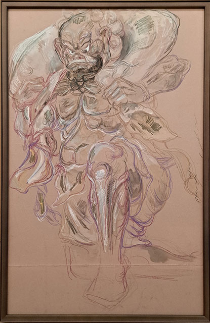 「 風神（素描） 」　加藤東一　作