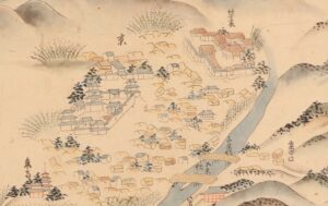 江戸より長崎街道図巻（部分）の画像