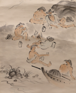 原三溪「伊豆狩野川所見」（部分）、昭和4年(1929)歴史博物館蔵